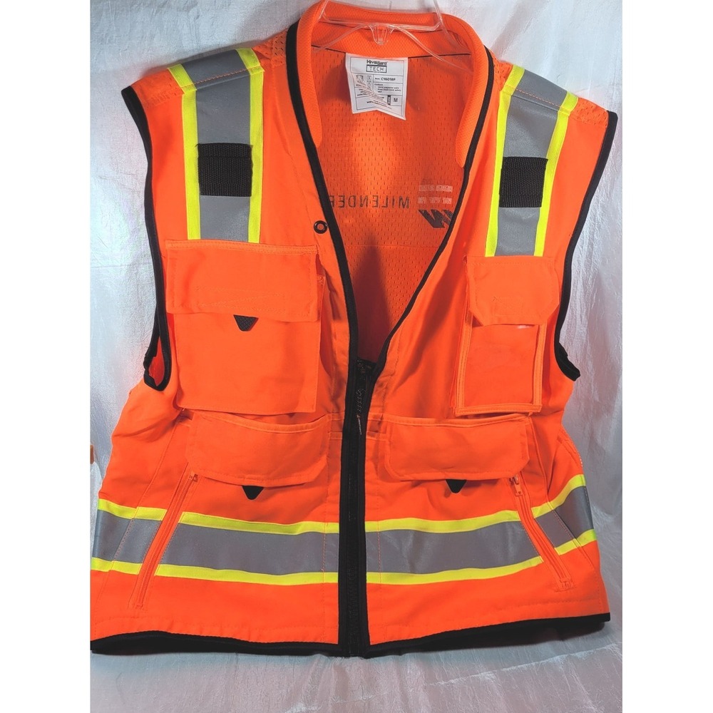 Liberty Safety Hivizgard Tech Series Class 2 Two-Tone Surveyor Vest - Orange - M